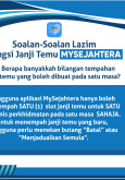 Soalan-Soalan Lazim Fungsi Janji Temu MySejahtera: Bilangan Janji Temu Yang Boleh Dibuat Pada Satu Masa